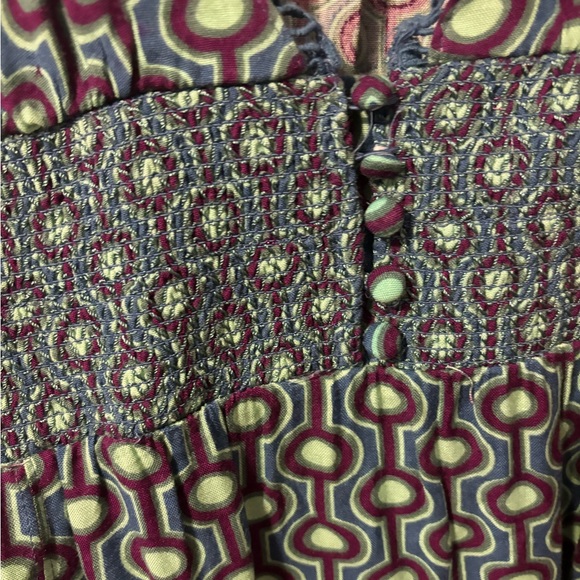 Urban Outfitters Blue Retro Style Patterned Dress - Picture 4 of 7